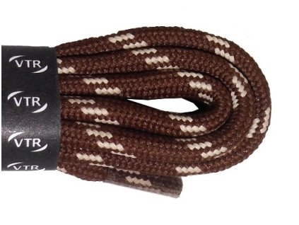 TREKKINGOVOVÉ tkaničky kulaté 90 cm hnědobéžové