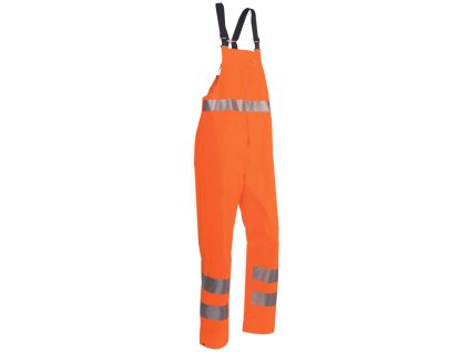 AMBERG HI-VIS kalhoty s laclem - Oranžová