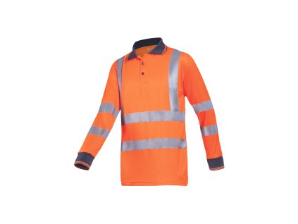 OLGIATA HI-VIS polokošile dlouhý rukáv- Oranžová