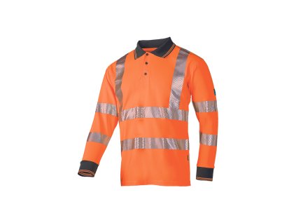 CASBAS HI-VIS polokošile s dlouhým rukáv - Oranžová