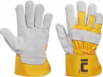 GRYLLE rukavice kombinované -Žlutá