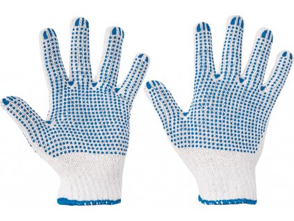 QUAIL rukavice povrstvené PVC tečkami