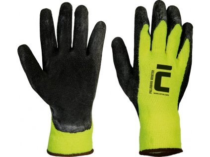 PALAWAN WINTER rukavice máčené zimní - HV Žlutá