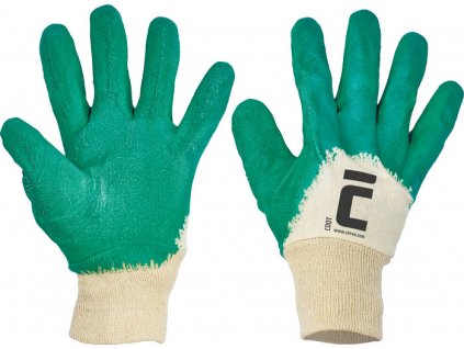 COOT rukavice máčené v latexu - Zelená