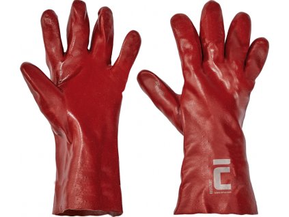REDSTART rukavice máčené šité - Červená