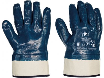 FF SWIFT LIGHT HS-04-008 rukavice máčené v nitrilu - Modrá