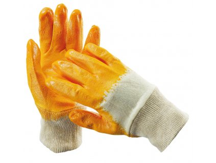 FF HARRIER LIGHT HS-04-009 rukavice máčené v nitrilu šité - Žlutá