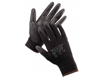 BUNTING EVOLUTION BLACK rukavice máčené bezešvé - Prodejní blistr