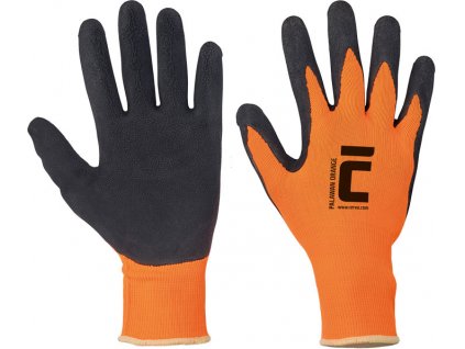 PALAWAN ORANGE rukavice máčené v latexu - Oranžové