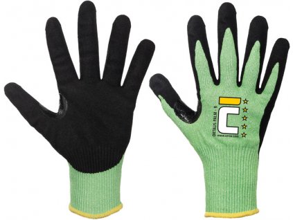 ORTALIS Palm rukavice protiřezné F - Zelená