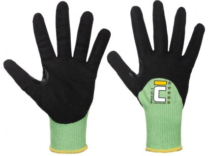 ORTALIS 3/4 rukavice protiřezné F - Zelená