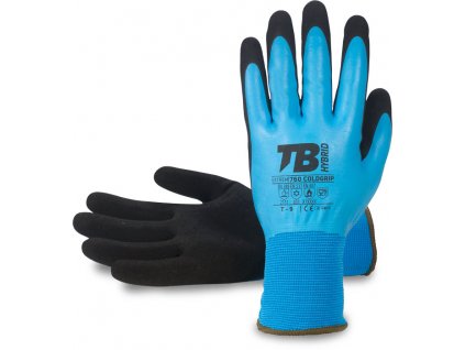 TB 760 COLDGRIP rukavice máčené v latexu - Modrá