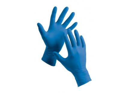 FF SPOONBILL LIGHT HS-06-001 rukavice jednorázové nepudrované - Modrá