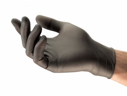 TOUCH N TUFF 93-250 rukavice jednorázové nepudrované - Černá
