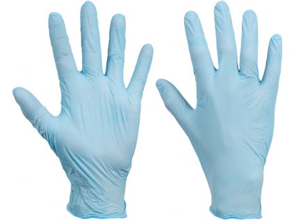 NA35 rukavice jednorázové nepudrované - Modrá