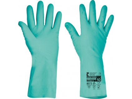 GREBE rukavice chemické - Zelená