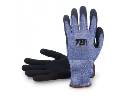 TB 413RF TFLN rukavice protiřezné C - Modrá