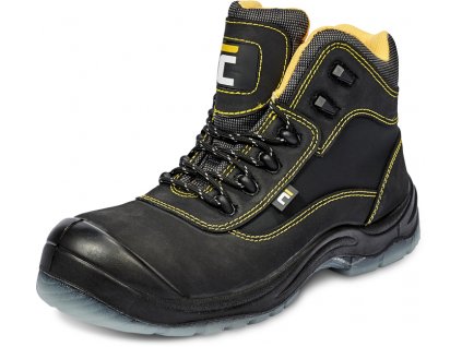 BK TPU MF S3P SRC kotníková bezpečnostní obuv - Černá