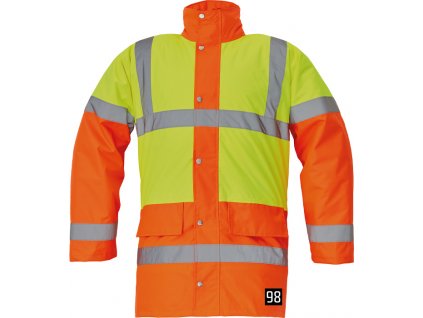 SEFTON bunda parka zimní - HI-VIS Žlutá/Oranžová