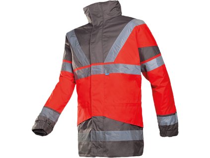 SKOLLFIELD bunda 4v1 bunda parka zimní - HI-VIS Červená