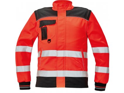 KNOXFIELD HI-VIS 2v1 bunda - Červená