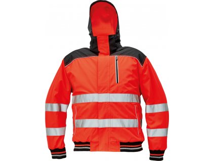 KNOXFIELD HI-VIS WINTER PILOT bunda pilot zimní - Červená