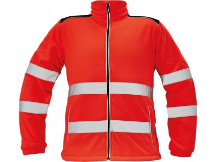 KNOXFIELD HI-VIS fleecová bunda - Červená