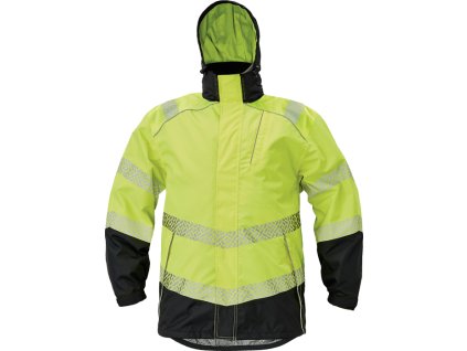 KNOXFIELD PROFI HI-VIS bunda parka - Žlutá/Černá