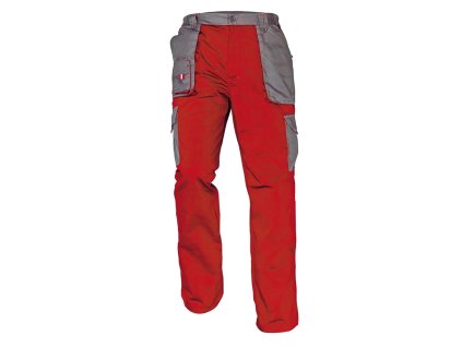 MAX EVOLUTION kalhoty pracovní - Červená/Šedá - DOPRODEJ