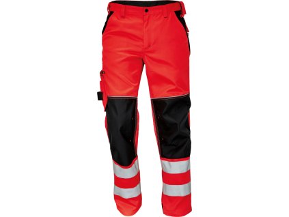 KNOXFIELD HI-VIS KALHOTY - Červená