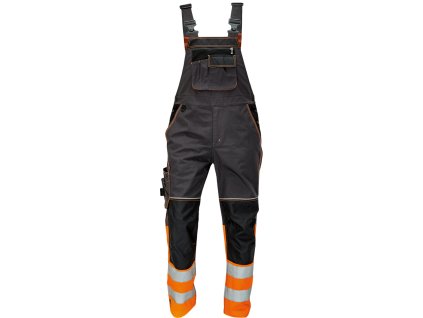 KNOXFIELD HI-VIS DW kalhoty s laclem - Antracit/Oranžová