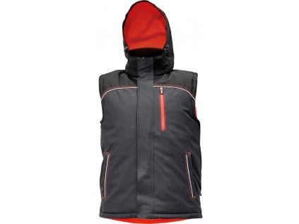 KNOXFIELD WINTER BODYWARMER - Antracit/Červená