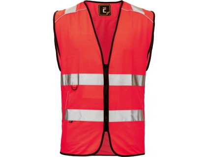 KNOXFIELD HI-VIS vesta síťovaná manažerská - Červená