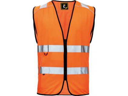 KNOXFIELD HI-VIS vesta síťovaná manažerská - Oranžová