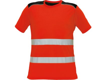 KNOXFIELD HI-VIS tričko s krátkým rukávem - Červená