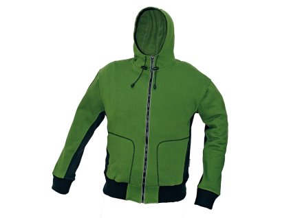STANMORE GREEN mikina s kapucí - Hnědá tmavě - DOPRODEJ