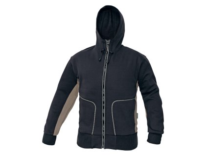 STANMORE GREEN mikina s kapucí - Hnědá tmavě - DOPRODEJ