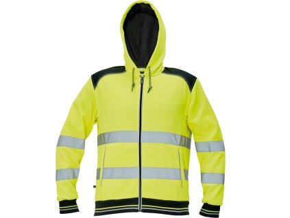 KNOXFIELD HI-VIS mikina s kapucí - Žlutá