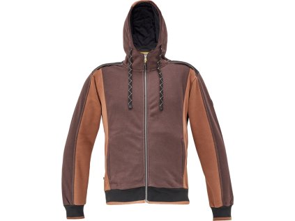 DAYBORO mikina s kapucí - Hnědá tmavě
