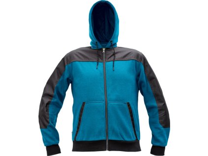 CREMORNE mikina s kapucí - Petrolejová