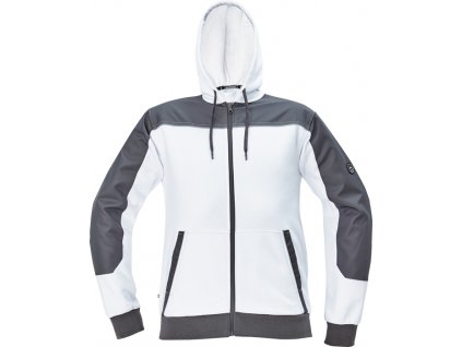 CREMORNE mikina s kapucí - Bílá - DOPRODEJ