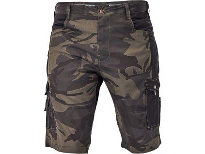 CRAMBE šortky - Camouflage/Olivová