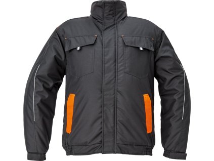 MAX VIVO bunda pilot zimní - Černá/Oranžová