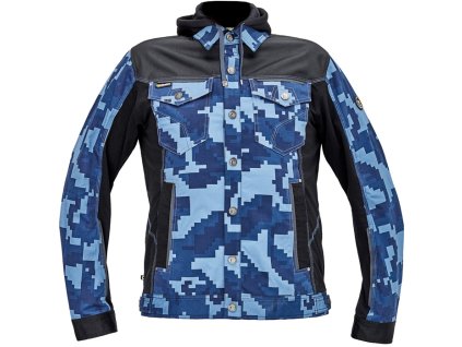 NEURUM CAMOUFLAGE bunda pracovní s kapucí - Modrá/Navy