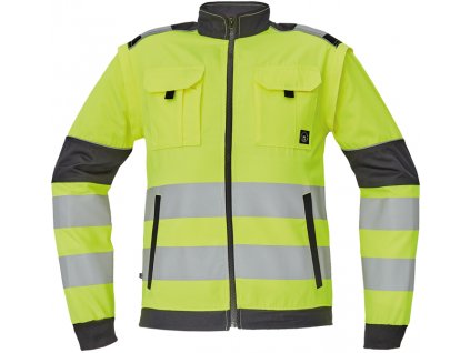 MAX VIVO HV 2v1 bunda pracovní - HI-VIS Žlutá