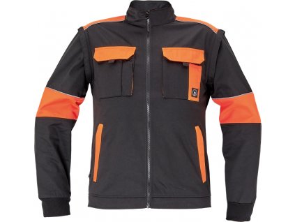 MAX VIVO 2v1 bunda blůza pracovní - Černá/Oranžová