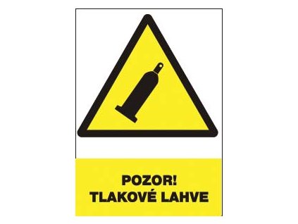 Pozor! Tlakové láhve