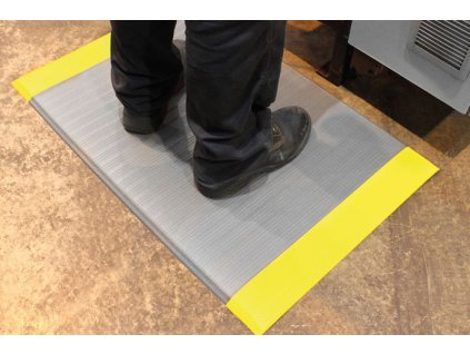 ORTHOMAT RIBBED metráž - Šedá/Žlutá