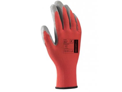 ARDONSAFETY/BLADE rukavice máčené v latexu - Červená