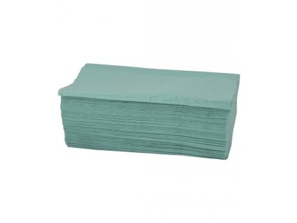 ZZ ručníky zelené jednovrstvé
